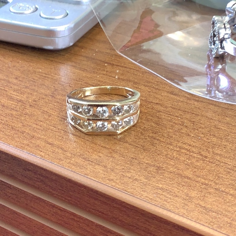 14k Gold Diamond Band